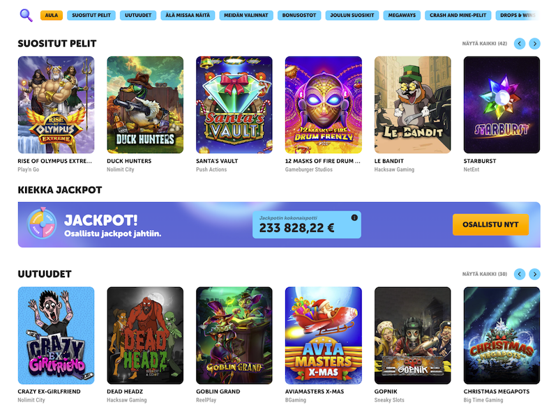 Kiekka Kasino Kolikkopelit